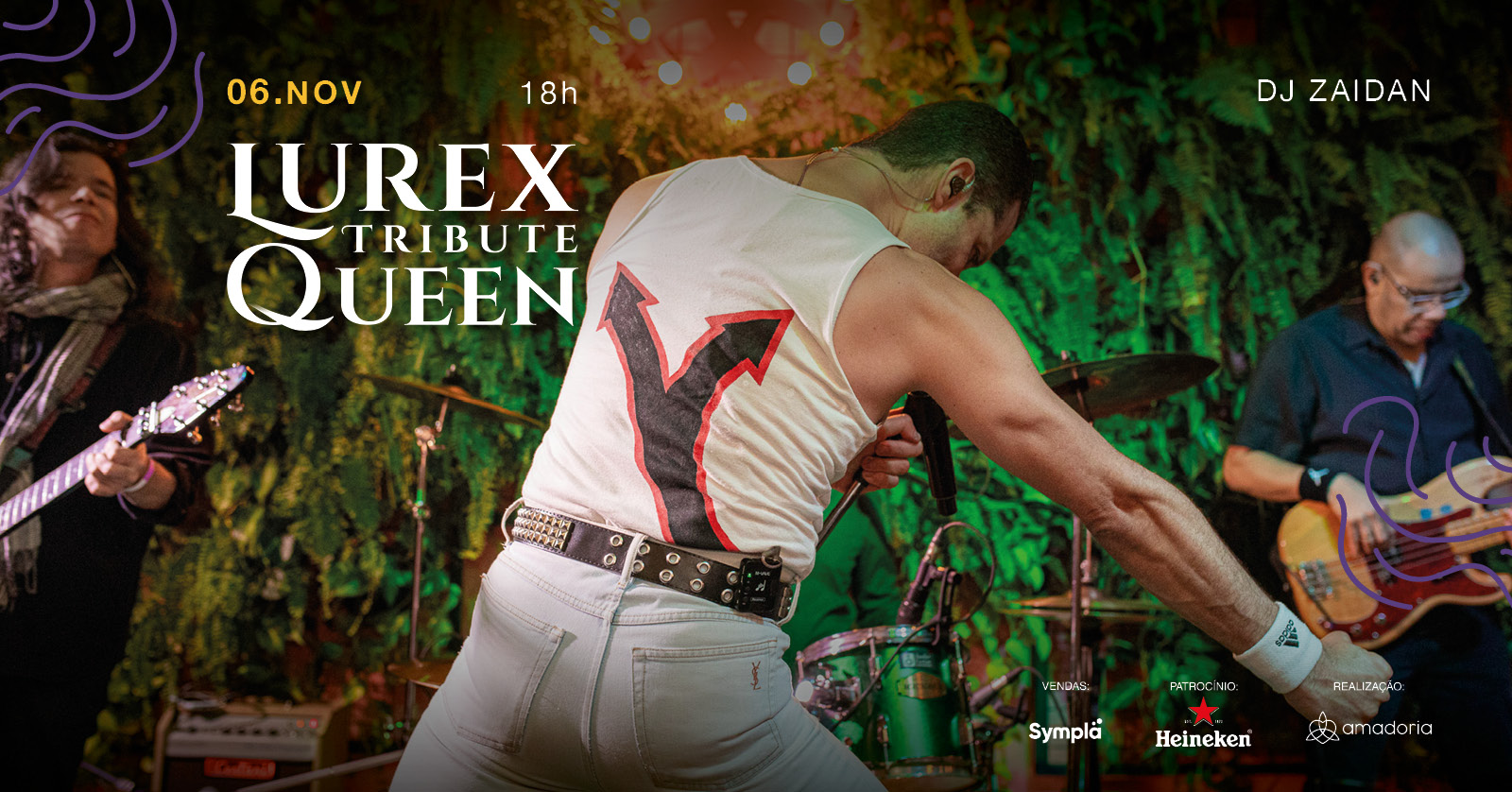 Rock com Lurex (tributo ao Queen) no Happy Hour da Amadoria